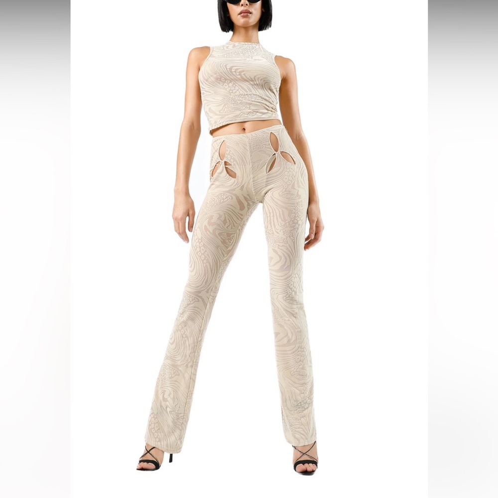 I.AM.GIA Amina set with bra and underwear color Tan burnout
